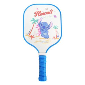 Official Disney Stitch Pickleball Paddle – Lightweight Glass Fiber Racket with Honeycomb Core, Kids & Adult Sizes